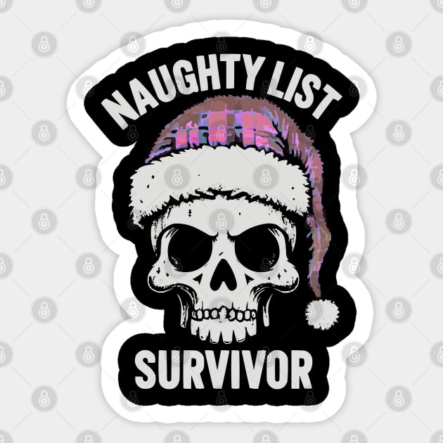 Naughty-List Sticker by TEENIE DESIGN